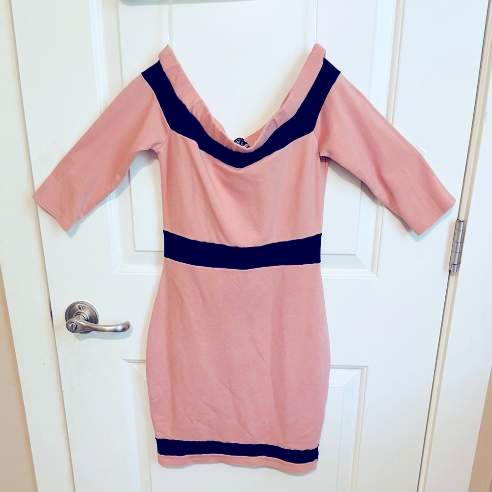 Light pink midi dress